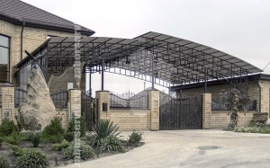 Двухуровневый навес пример 1