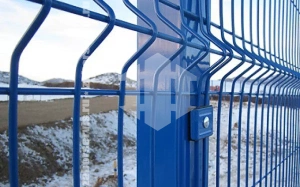 Забор 3D синий