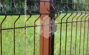 Забор 3D коричневый